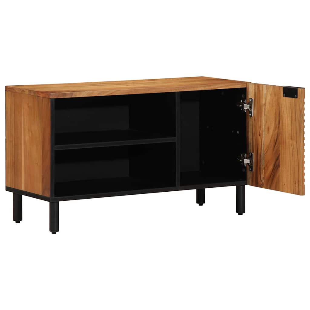 TV skapītis 80x31,5x46 cm masīvā akācijas kokā