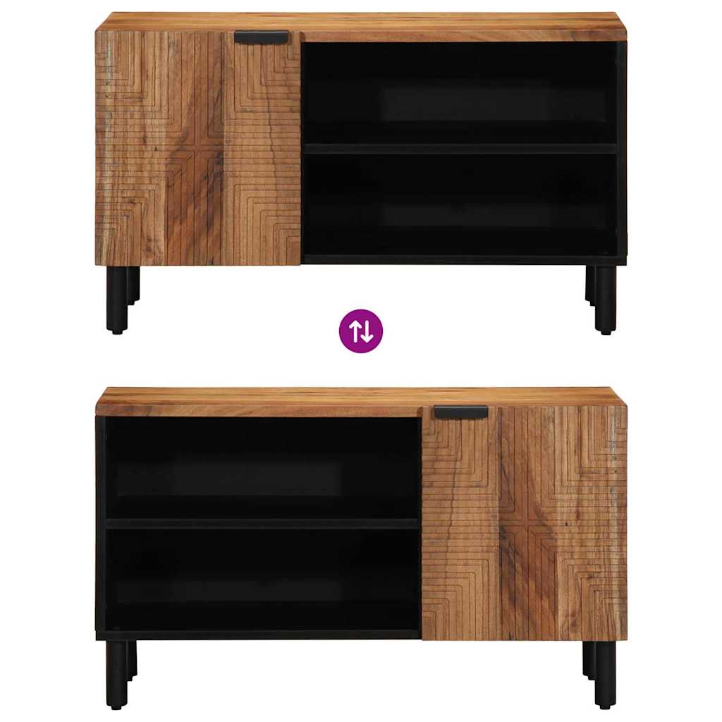 TV skapītis 80x31,5x46 cm masīvā akācijas kokā