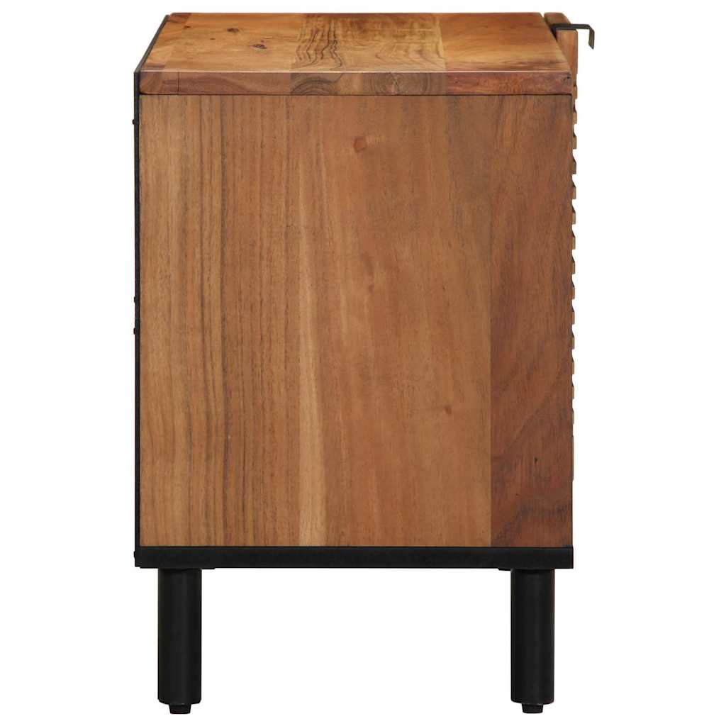 TV skapītis 80x31,5x46 cm masīvā akācijas kokā
