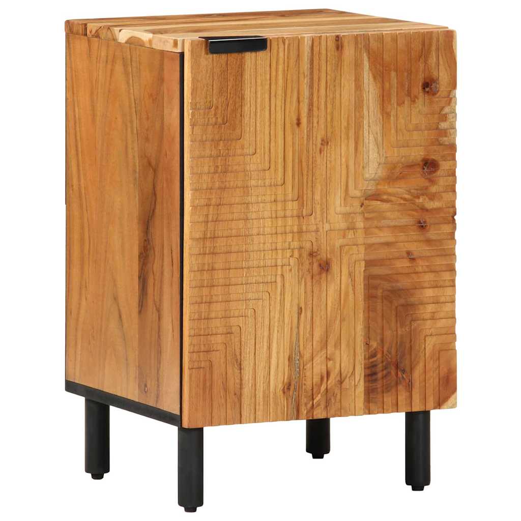 Bathroom Cabinet 38x33.5x58 cm Solid Acacia Wood