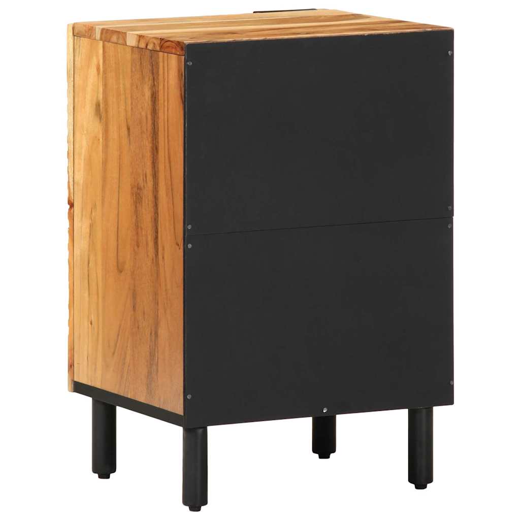 Bathroom Cabinet 38x33.5x58 cm Solid Acacia Wood