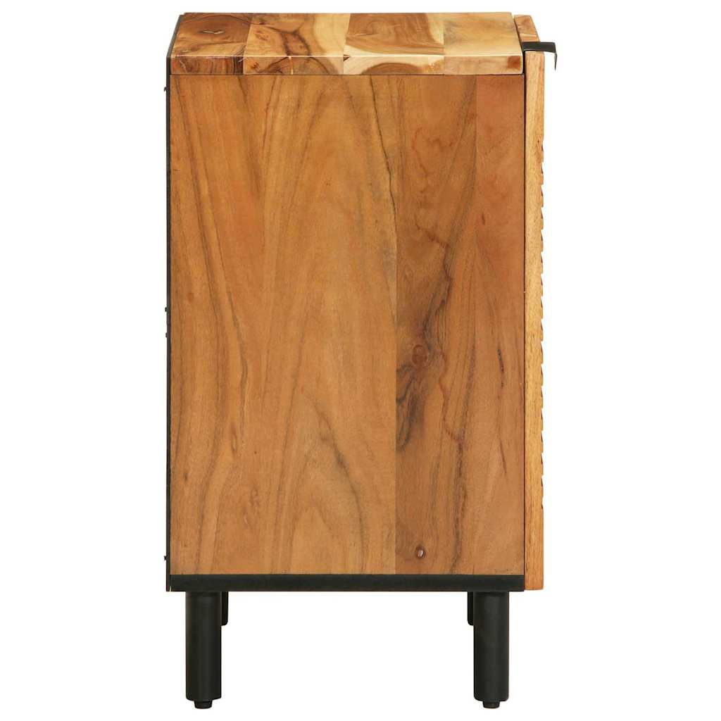 Bathroom Cabinet 38x33.5x58 cm Solid Acacia Wood