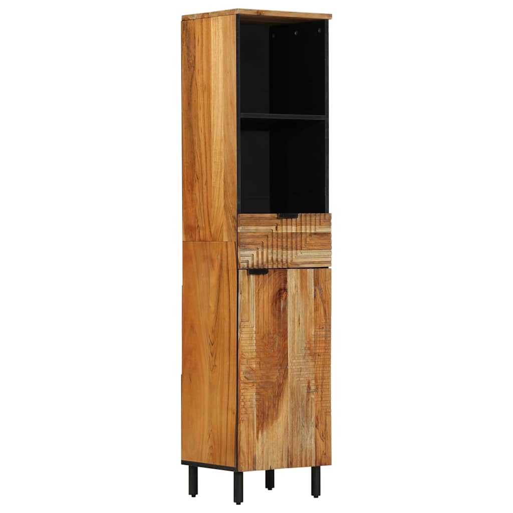 Bathroom cabinet 38x33x160 cm Solid acacia wood