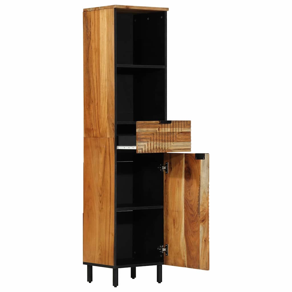 Bathroom cabinet 38x33x160 cm Solid acacia wood