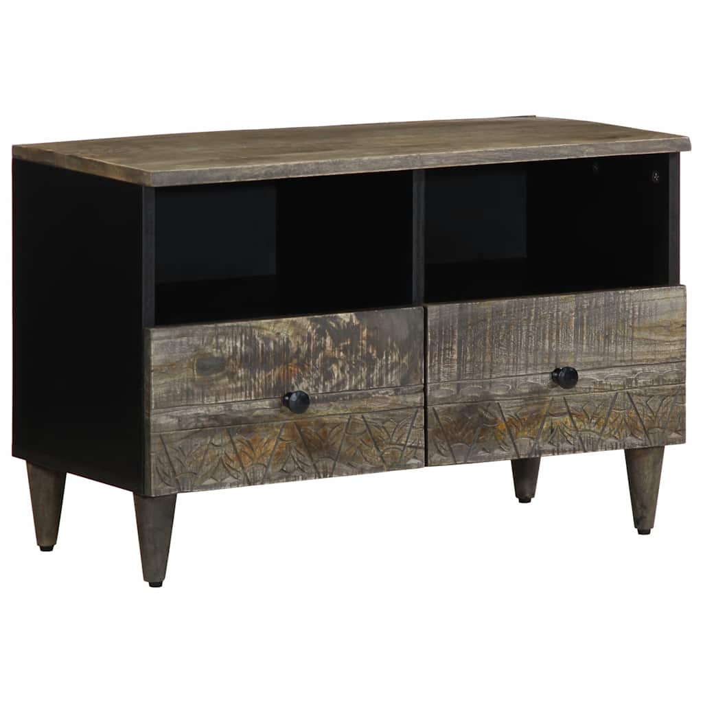 light grey solid mango wood TV cabinet
