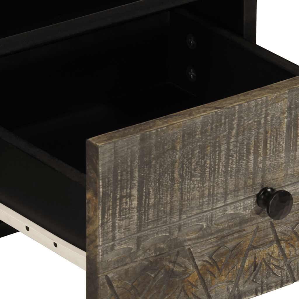 light grey solid mango wood TV cabinet