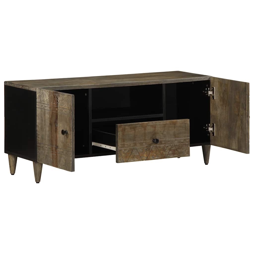 light grey solid mango wood TV cabinet
