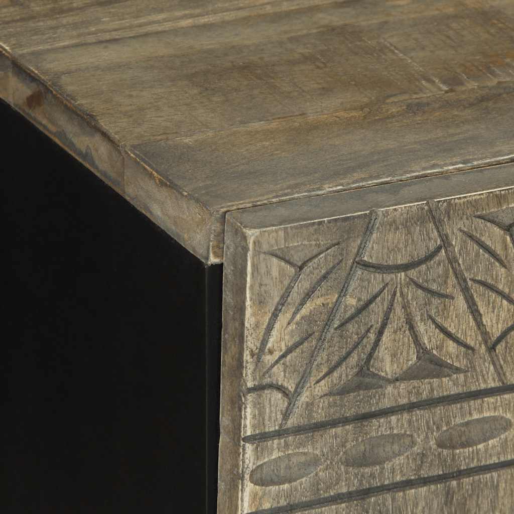 light grey solid mango wood TV cabinet