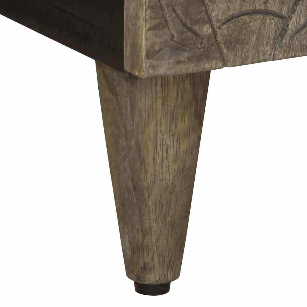 light grey solid mango wood TV cabinet