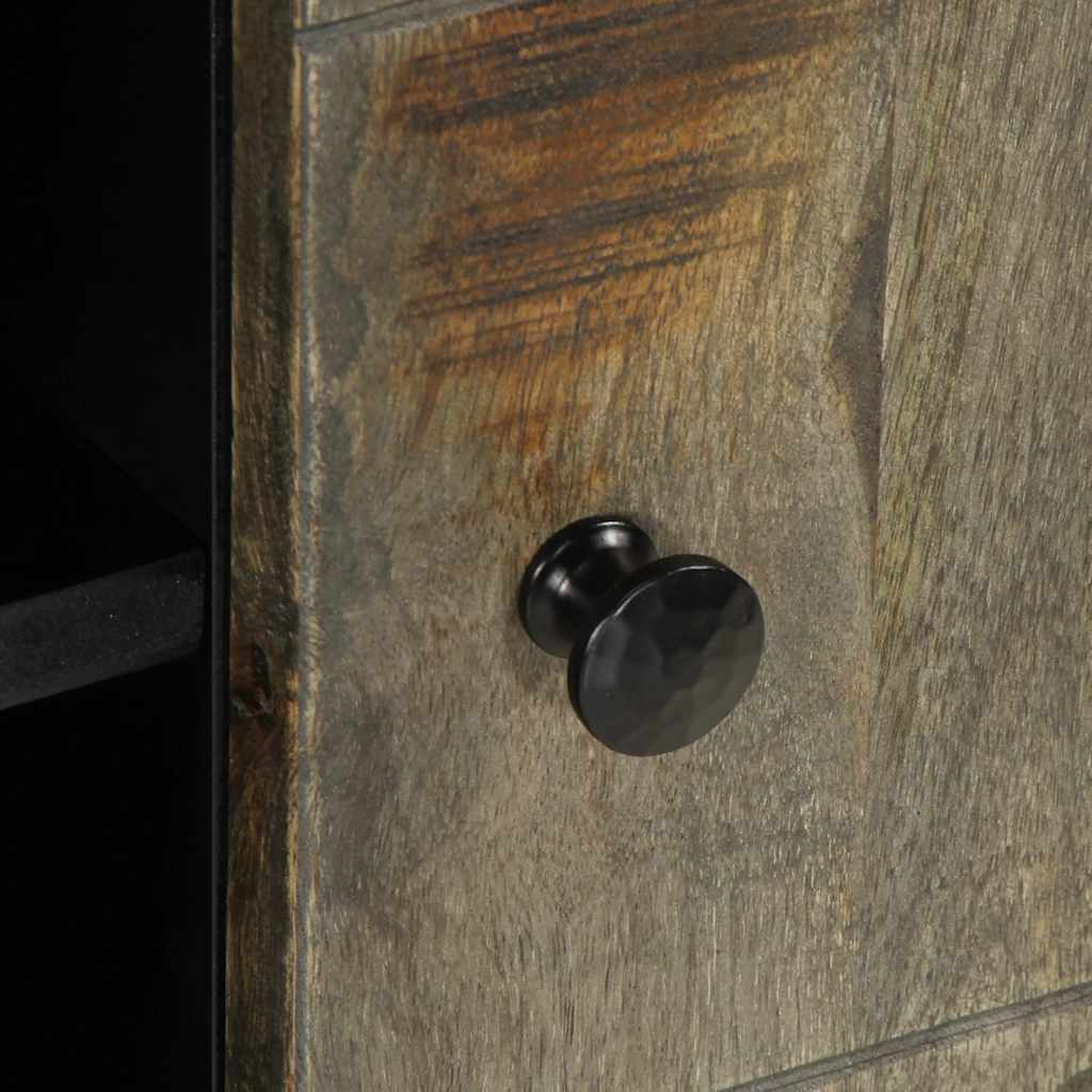 light grey solid mango wood TV cabinet