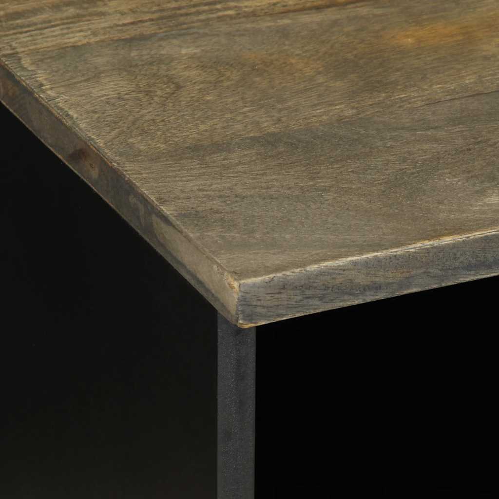 Televizora skapītis, melns, 100x33x46cm, mango masīvkoks