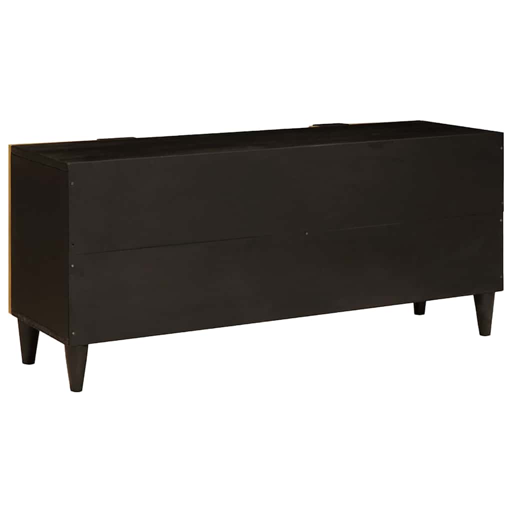 Televizoriaus spintelė Juodas ir auksinis 105 x 33 x 46 cm