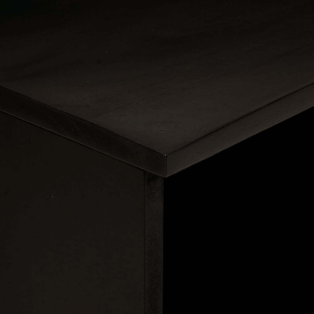 TV skapītis Melns un zelts 70 x 33 x 46 cm