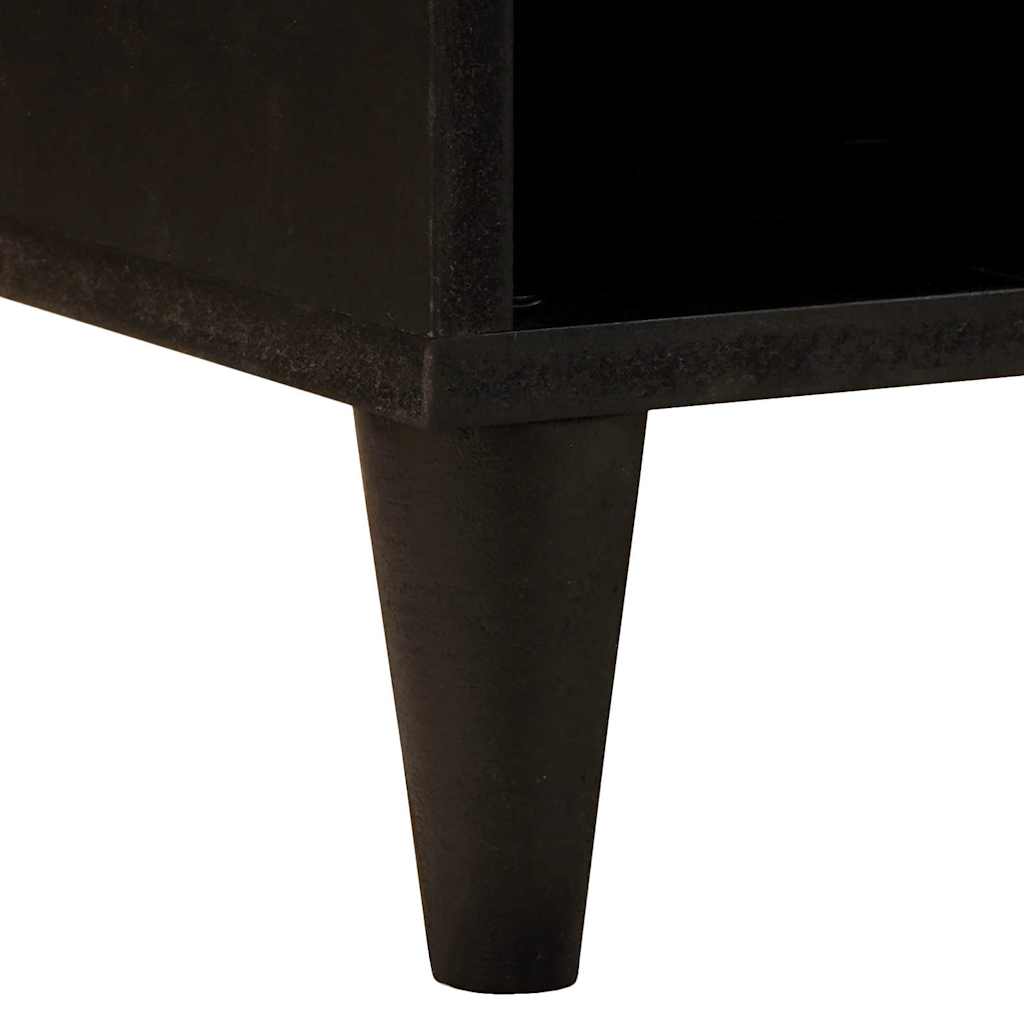 TV Cabinet Black and Gold 100 x 33 x 46 cm