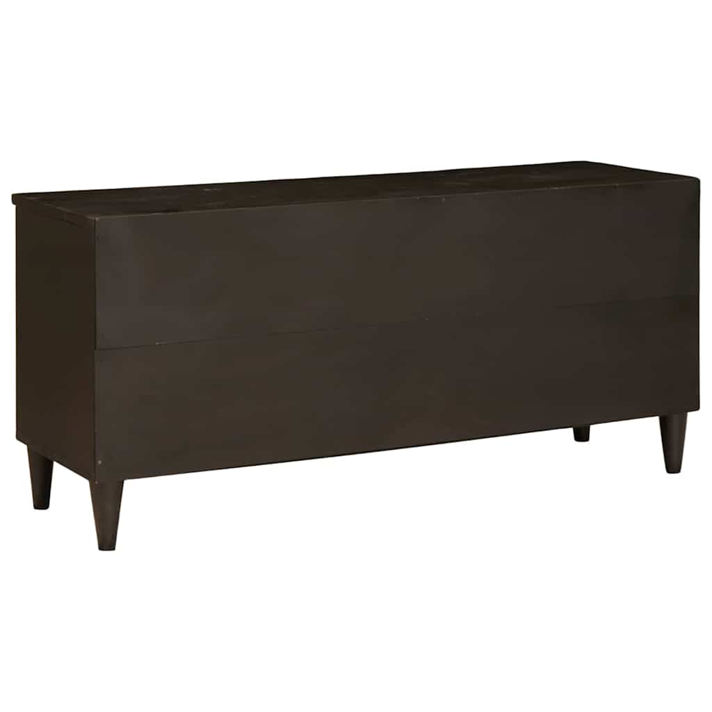 TV Cabinet Black and Gold 100 x 33 x 46 cm