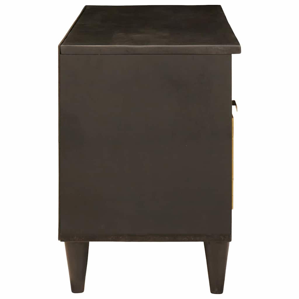 TV Cabinet Black and Gold 100 x 33 x 46 cm