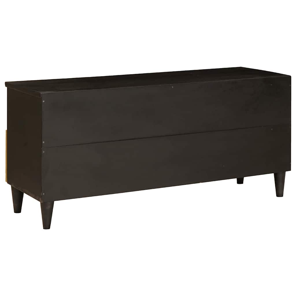 Televizoriaus spintelė Juodas ir auksinis 100 x 33 x 46 cm