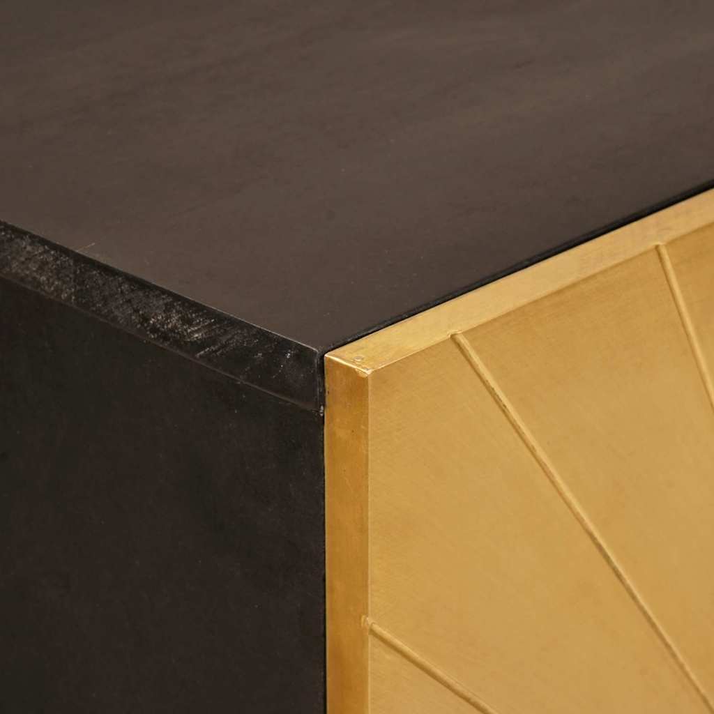 Sideboard Black and Gold 60 x 33.5 x 100 cm