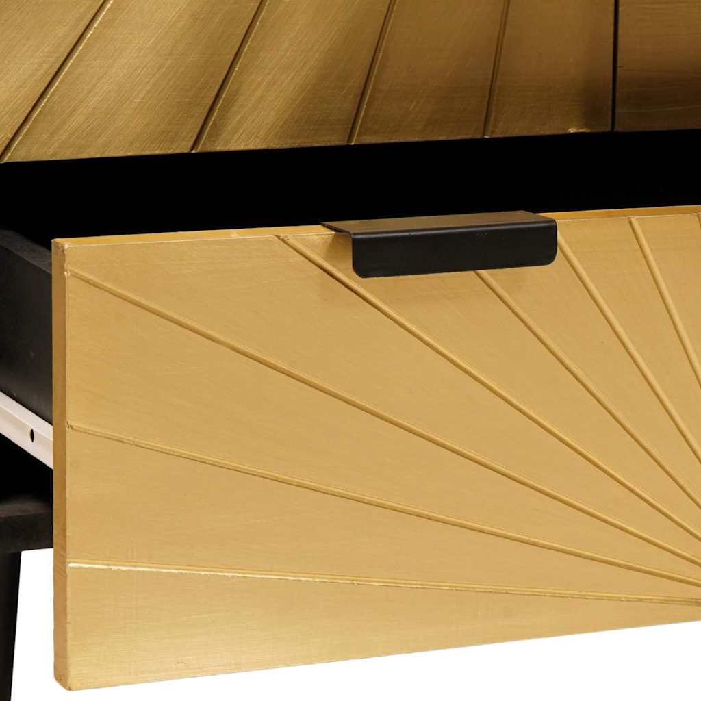 Sideboard Black and Gold 60 x 33.5 x 100 cm
