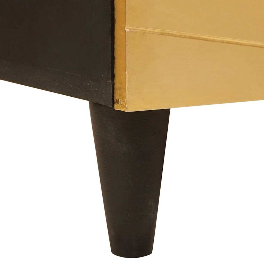 Sideboard Black and Gold 60 x 33.5 x 100 cm