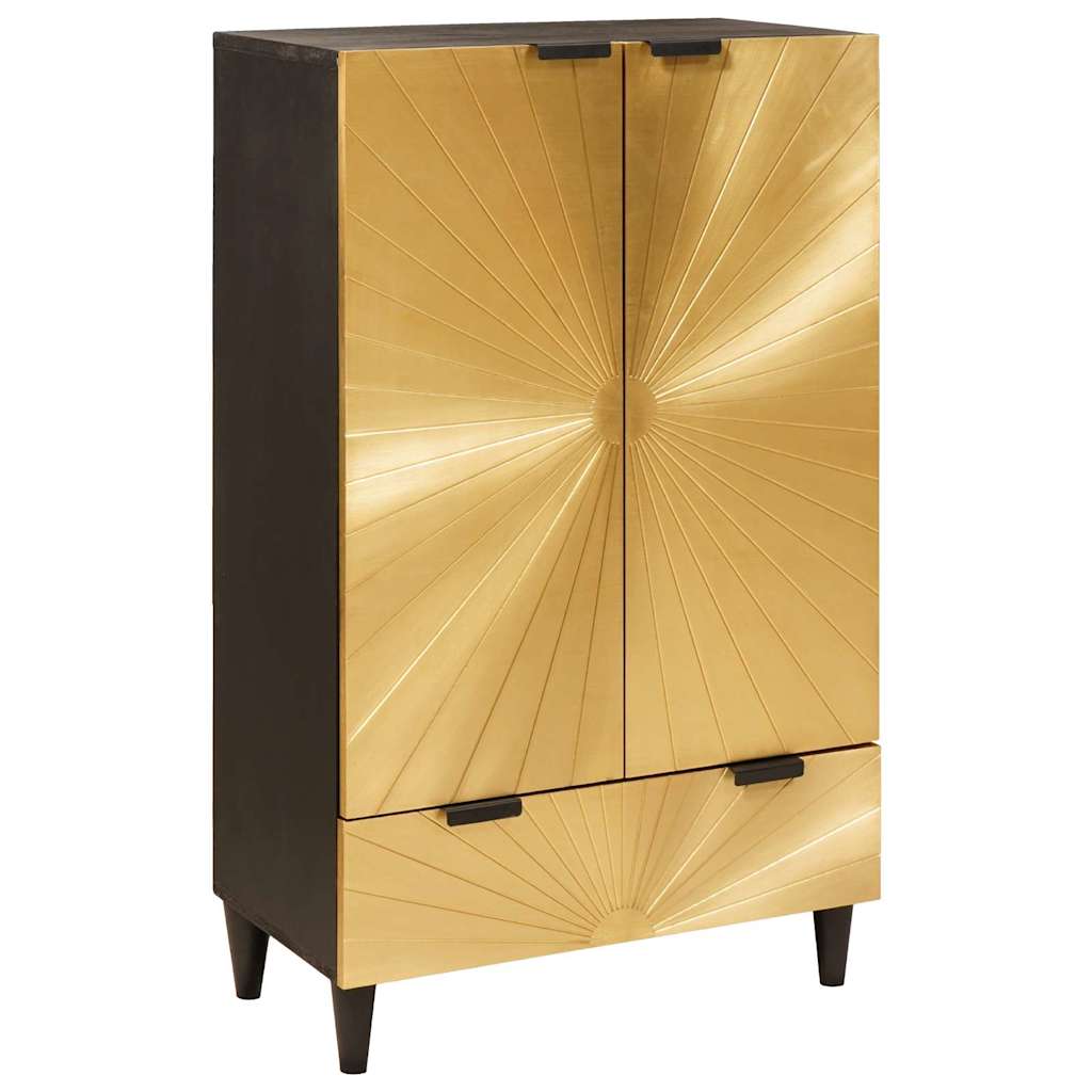 Sideboard Black and Gold 60 x 33.5 x 100 cm