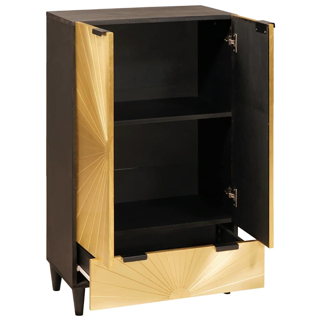 Sideboard Black and Gold 60 x 33.5 x 100 cm