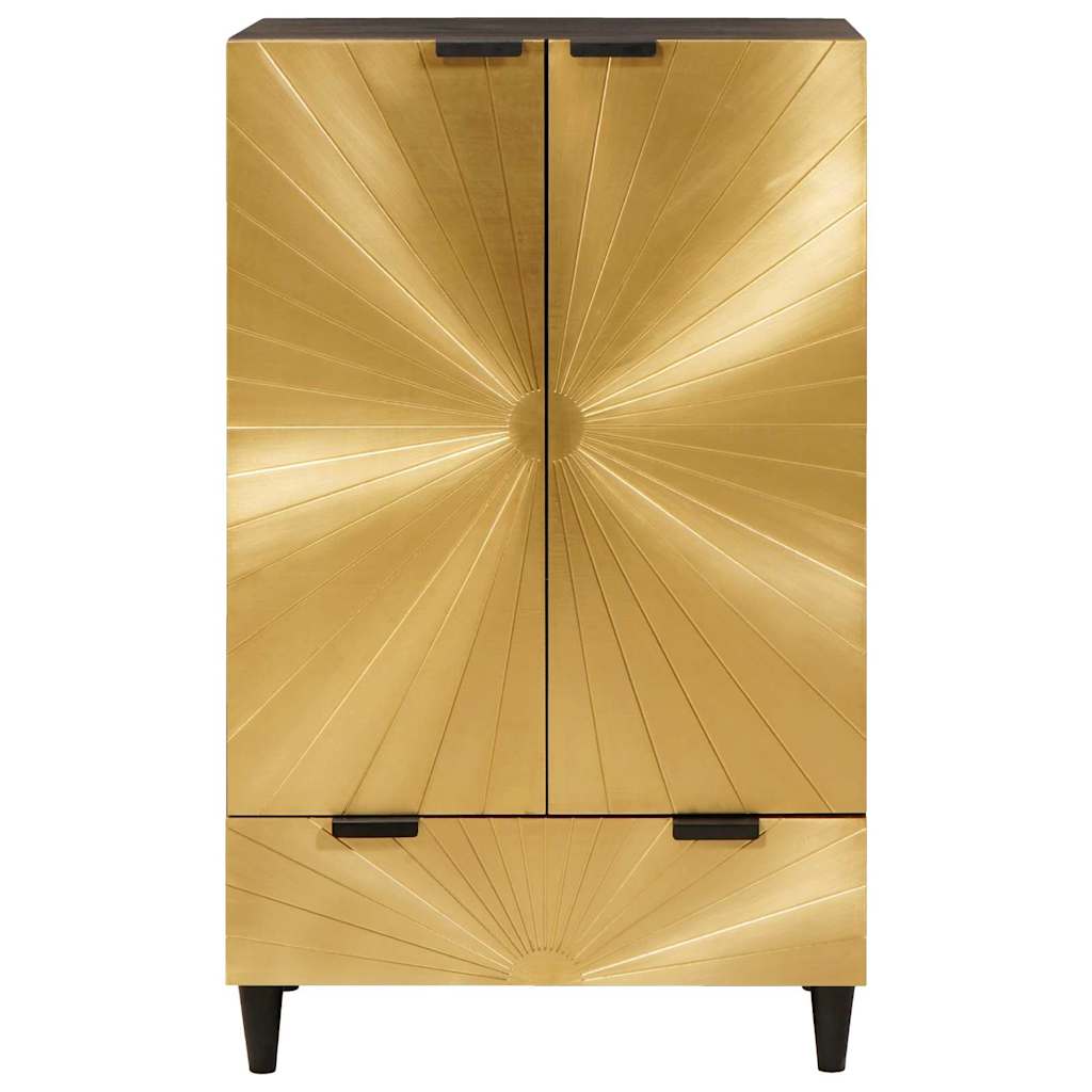 Sideboard Black and Gold 60 x 33.5 x 100 cm