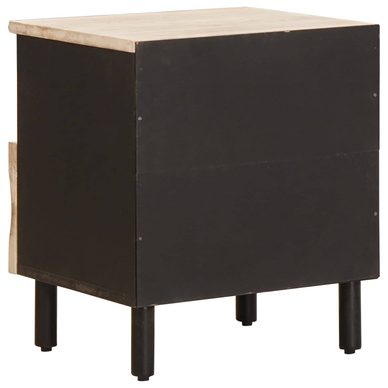 Bedside table with drawer 2 pcs White 40 x 33 x 46 cm