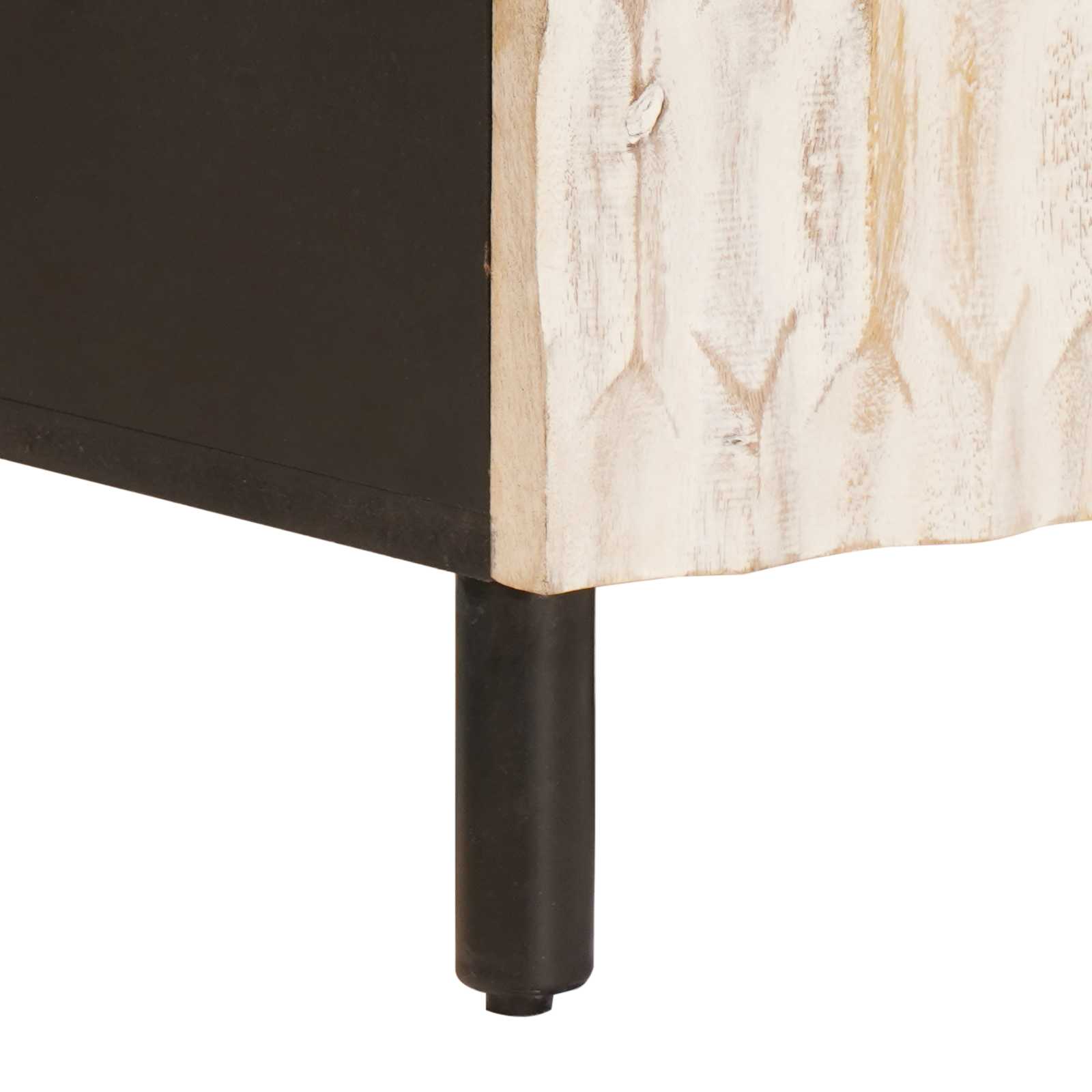 Televizoriaus spintelė Baltos skalbimo apdaila 105 x 33 x 46 cm