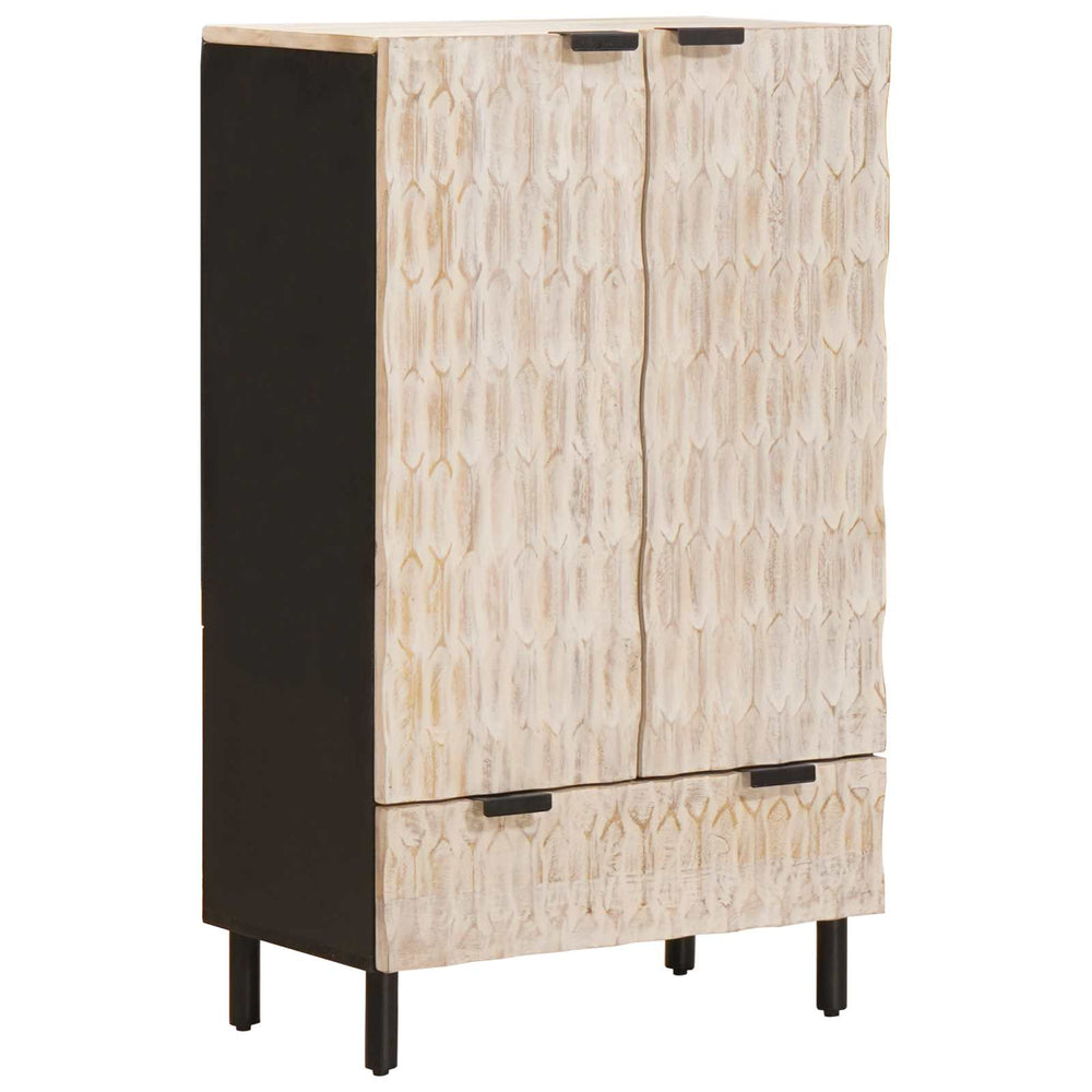 Tall cabinet White laundry finish 60 x 33.5 x 100 cm