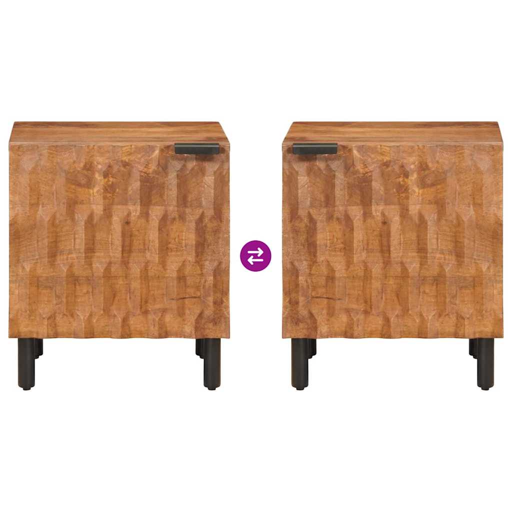 Šalia lovos spintelė 2 pcs Ruda 40 x 33,5 x 46 cm