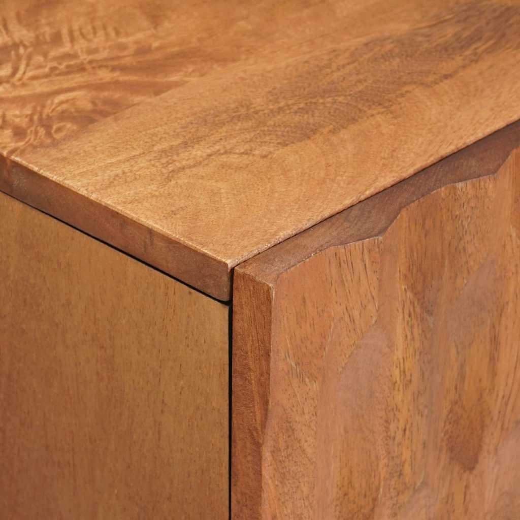 TV Cabinet Acacia Brown Finish 105 x 33.5 x 46 cm