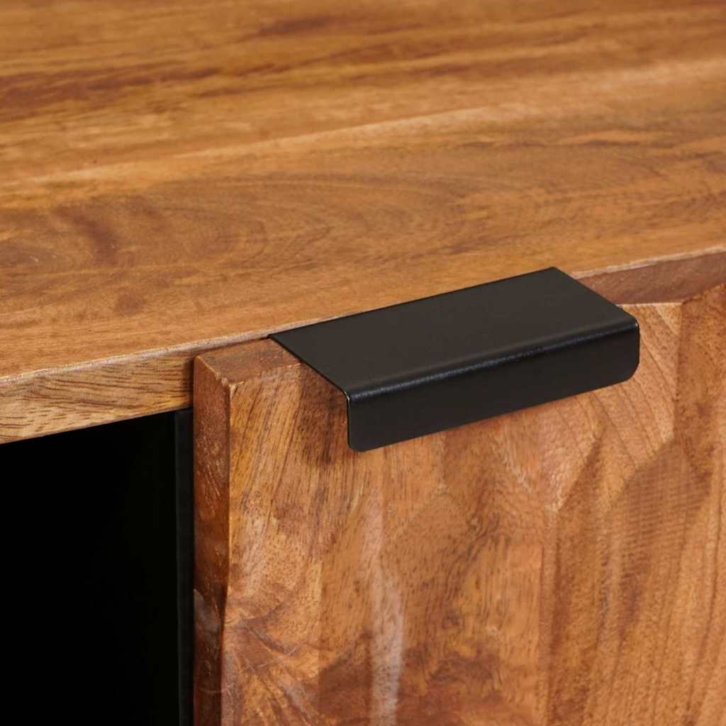 TV Cabinet Acacia Brown Finish 105 x 33.5 x 46 cm