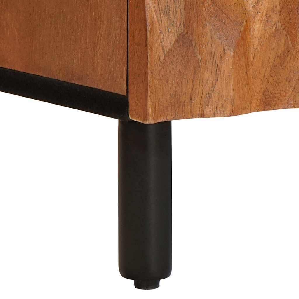 TV Cabinet Acacia Brown Finish 105 x 33.5 x 46 cm