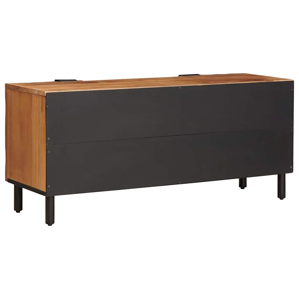 TV Cabinet Acacia Brown Finish 105 x 33.5 x 46 cm