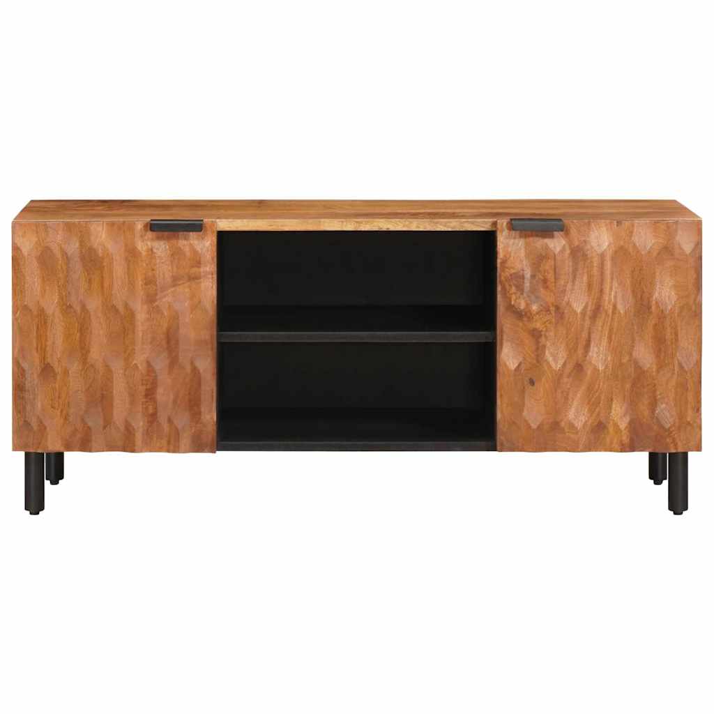 TV Cabinet Acacia Brown Finish 105 x 33.5 x 46 cm
