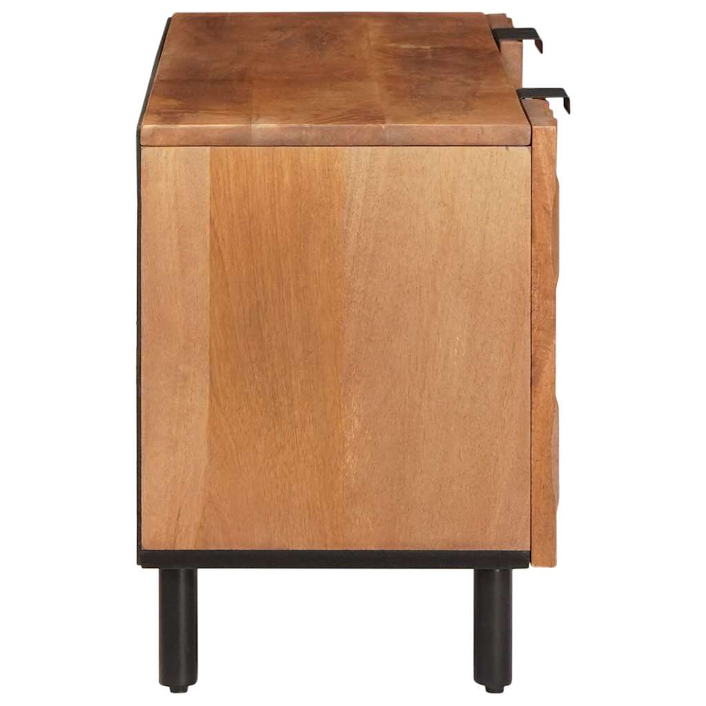 TV Cabinet Acacia Brown Finish 105 x 33.5 x 46 cm
