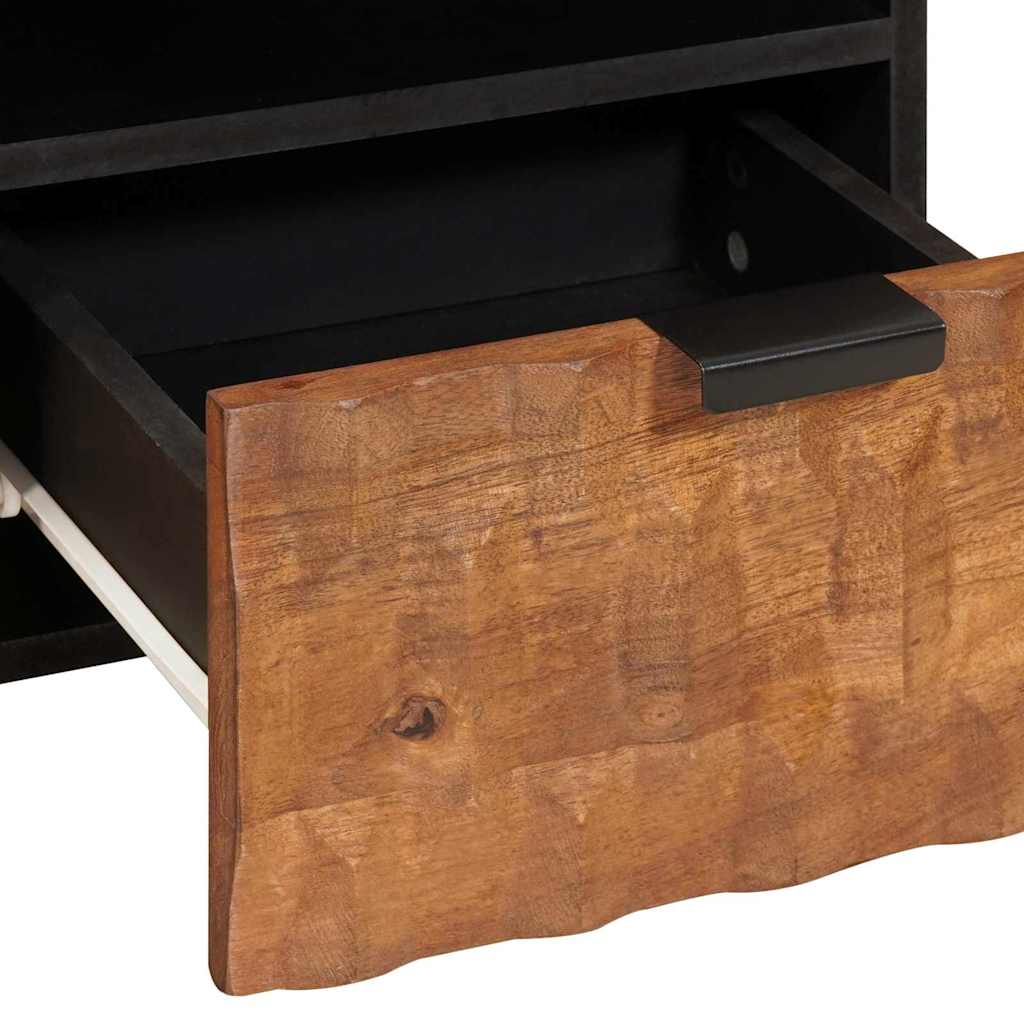TV Cabinet Acacia Brown Finish 70 x 33.5 x 46 cm