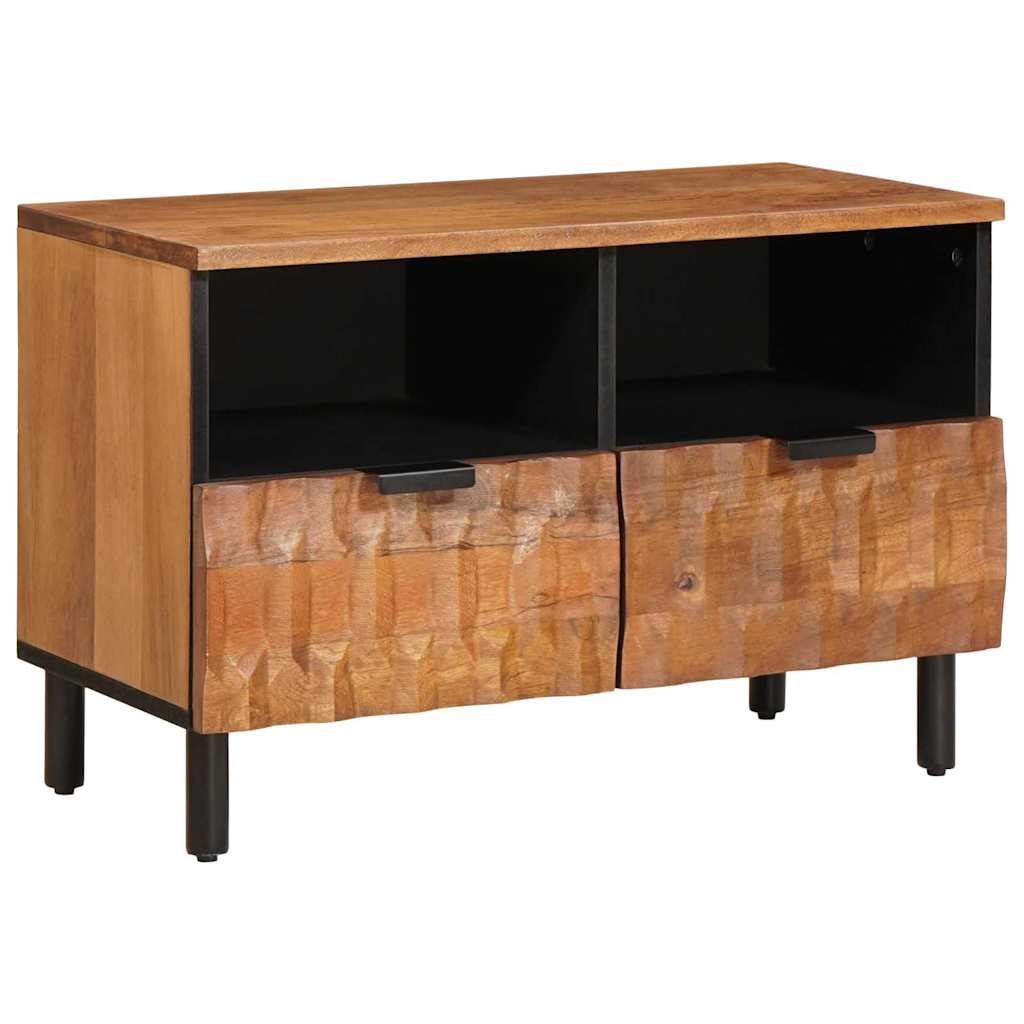 TV Cabinet Acacia Brown Finish 70 x 33.5 x 46 cm