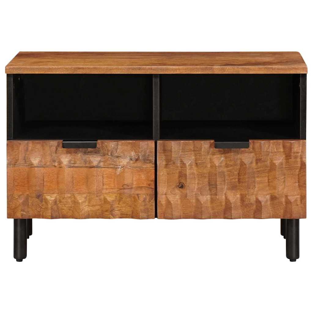 TV Cabinet Acacia Brown Finish 70 x 33.5 x 46 cm