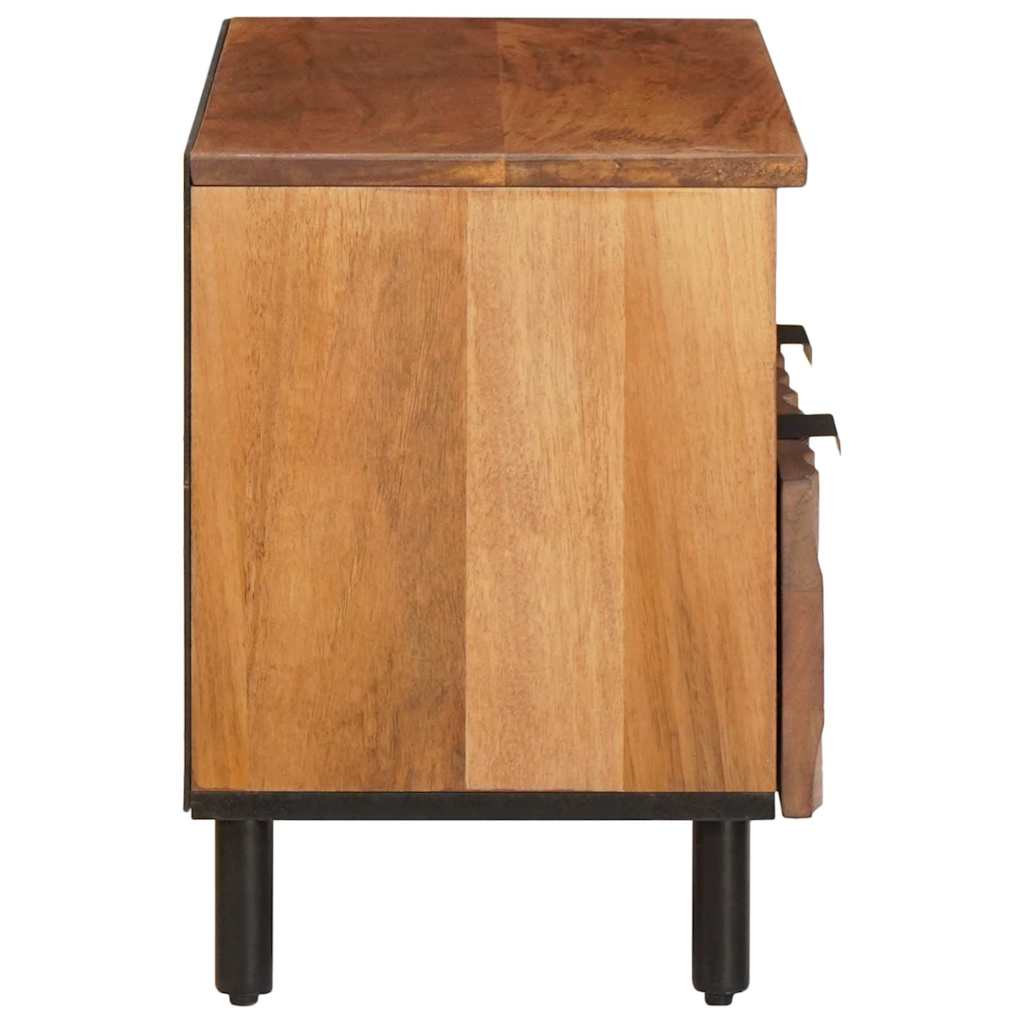 TV Cabinet Acacia Brown Finish 70 x 33.5 x 46 cm