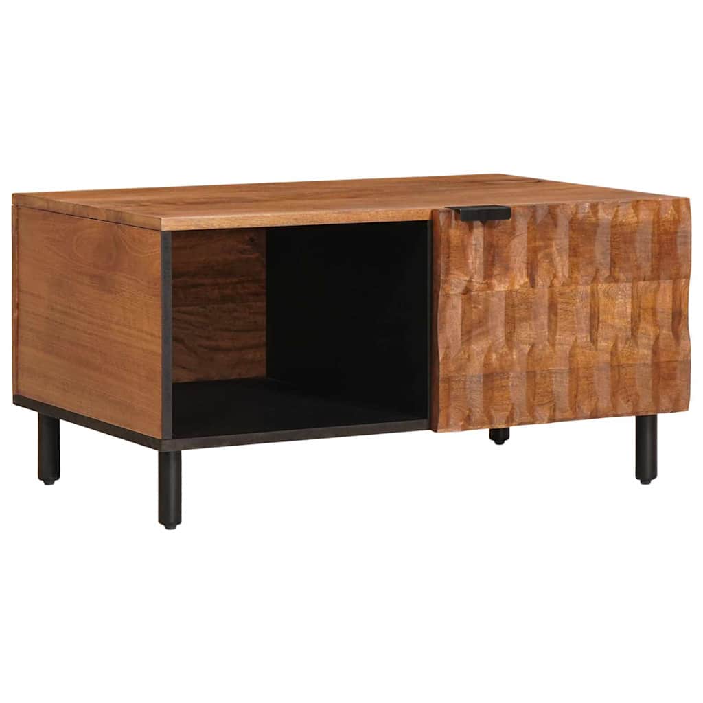 Coffee Table Brown 80 x 50 x 40 cm Solid Mango Wood