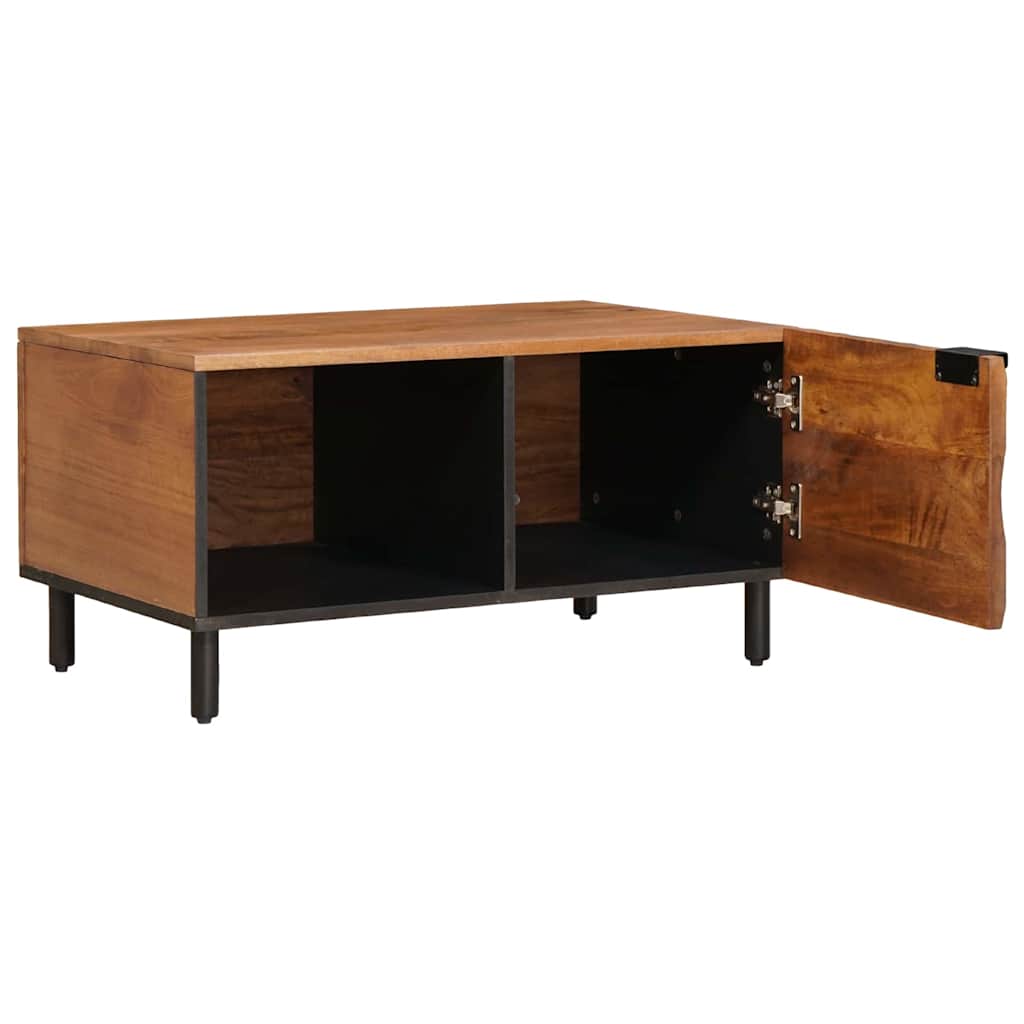 Coffee Table Brown 80 x 50 x 40 cm Solid Mango Wood