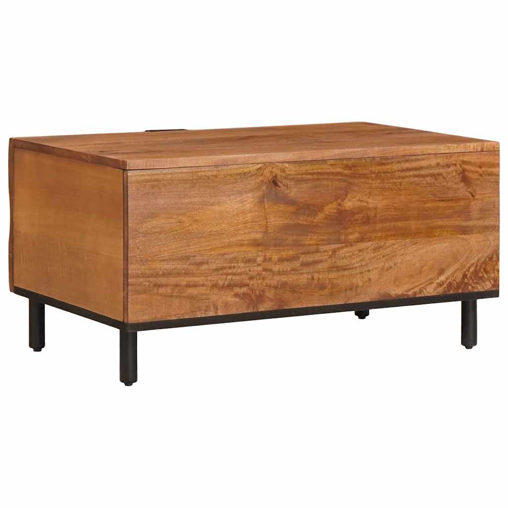 Coffee Table Brown 80 x 50 x 40 cm Solid Mango Wood