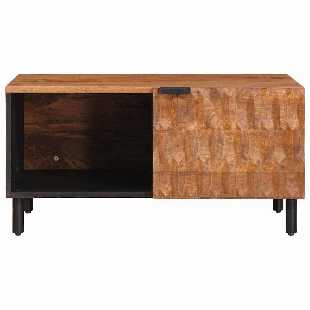 Coffee Table Brown 80 x 50 x 40 cm Solid Mango Wood