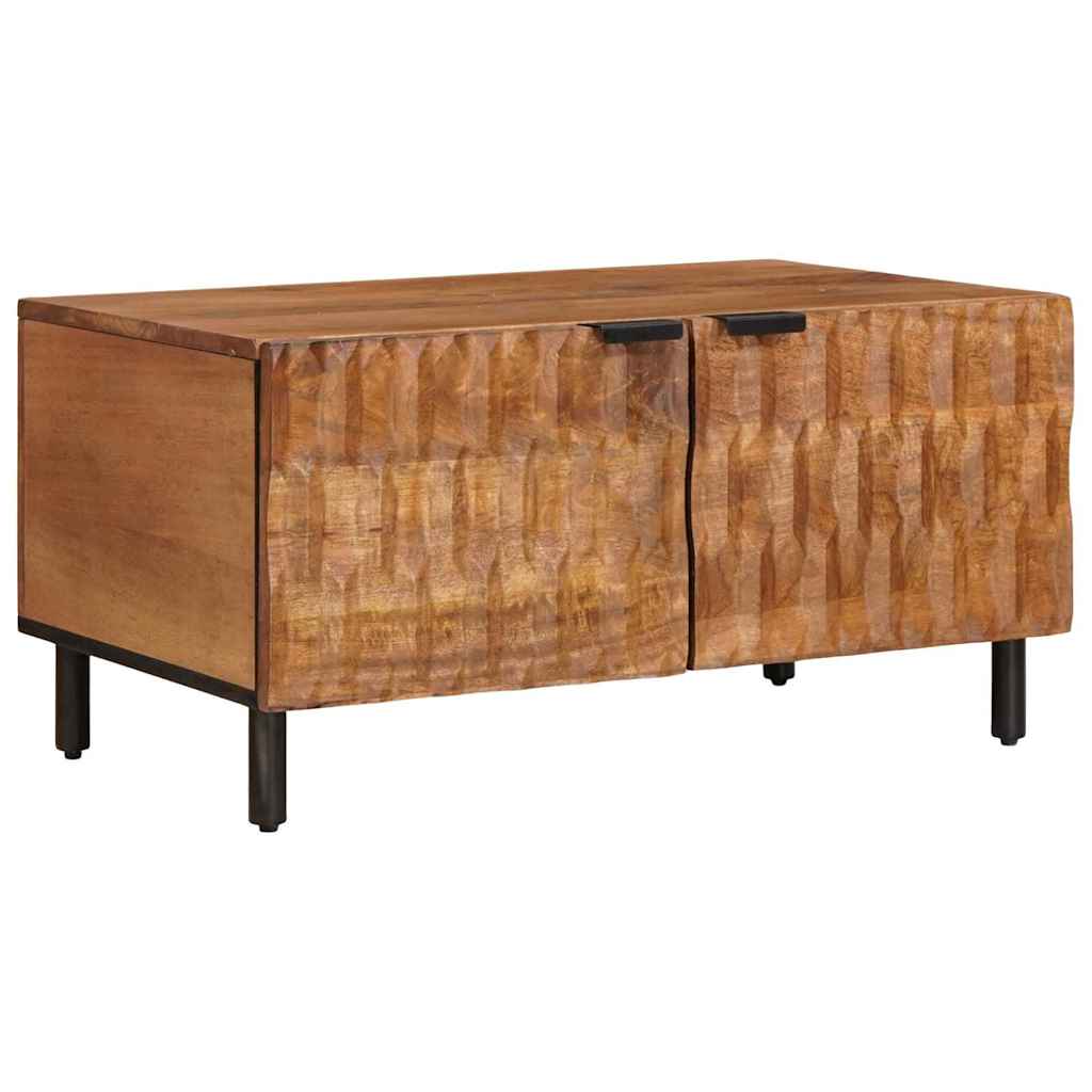 Coffee Table Brown 80 x 50 x 40 cm Solid Mango Wood