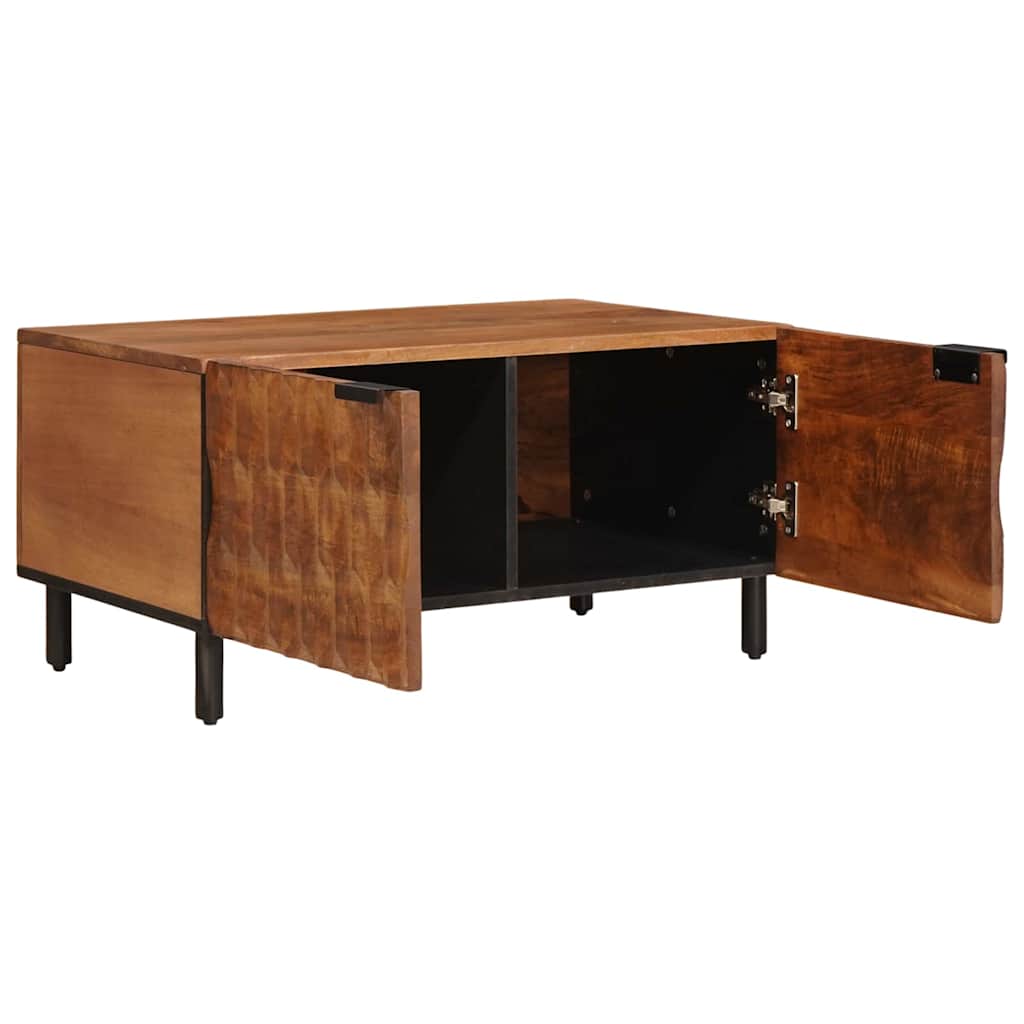 Coffee Table Brown 80 x 50 x 40 cm Solid Mango Wood