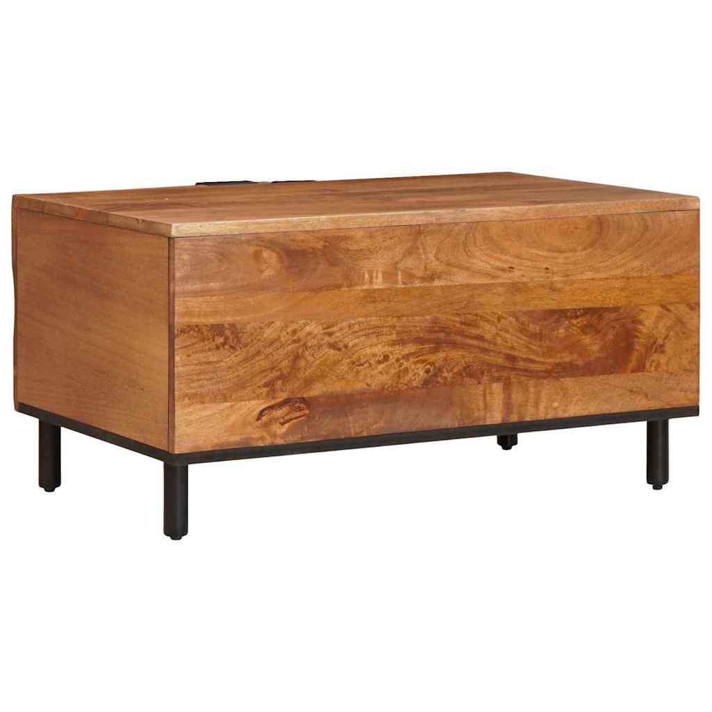 Coffee Table Brown 80 x 50 x 40 cm Solid Mango Wood