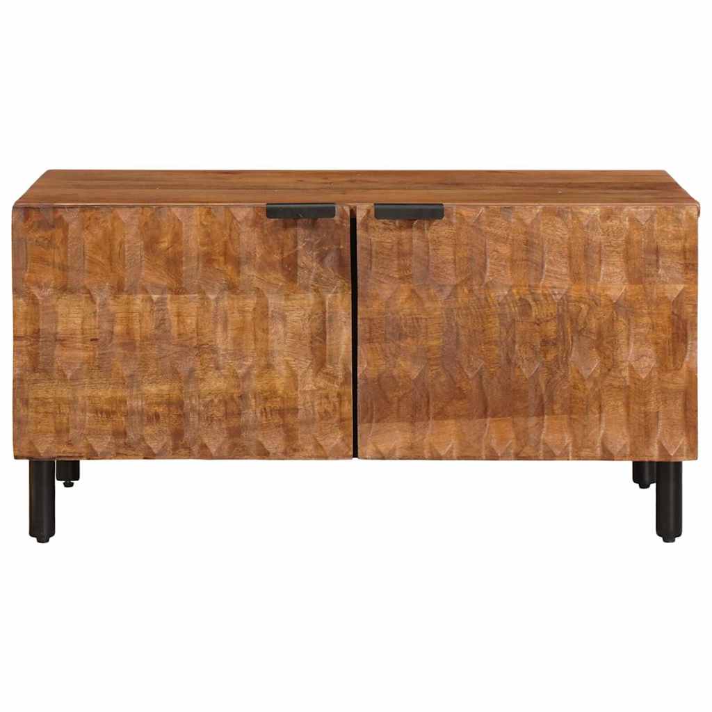 Coffee Table Brown 80 x 50 x 40 cm Solid Mango Wood