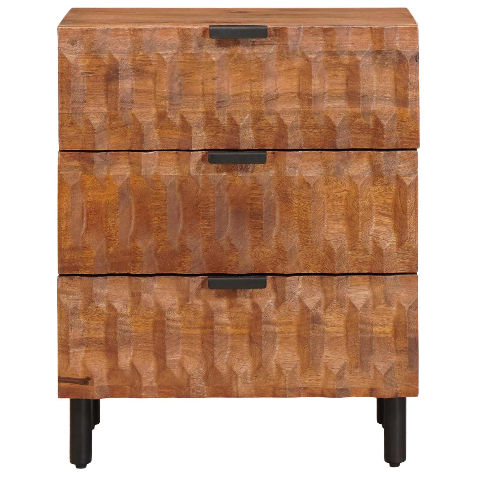 Šalia lovos spintelė Ruda 50 x 33 x 62 cm Kietas mango medis